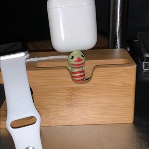 watch and phone charger holder